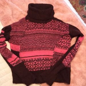 Free People Mohair Wool Blend Turtleneck Sweater S